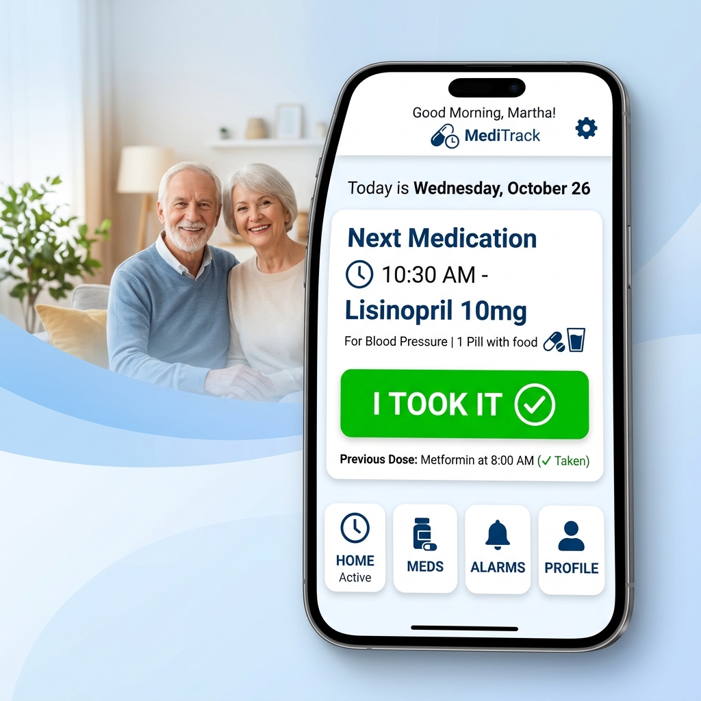 MediTrack UI Mockup